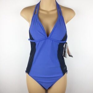 Champion Amaro Blue T-Back One Piece Swimsuit l M